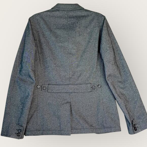 PLECTRUM Ben Sherman Slim Fit Sportcoat Blazer Jacket 4 Buttons Men Size L Gray - Picture 2 of 13